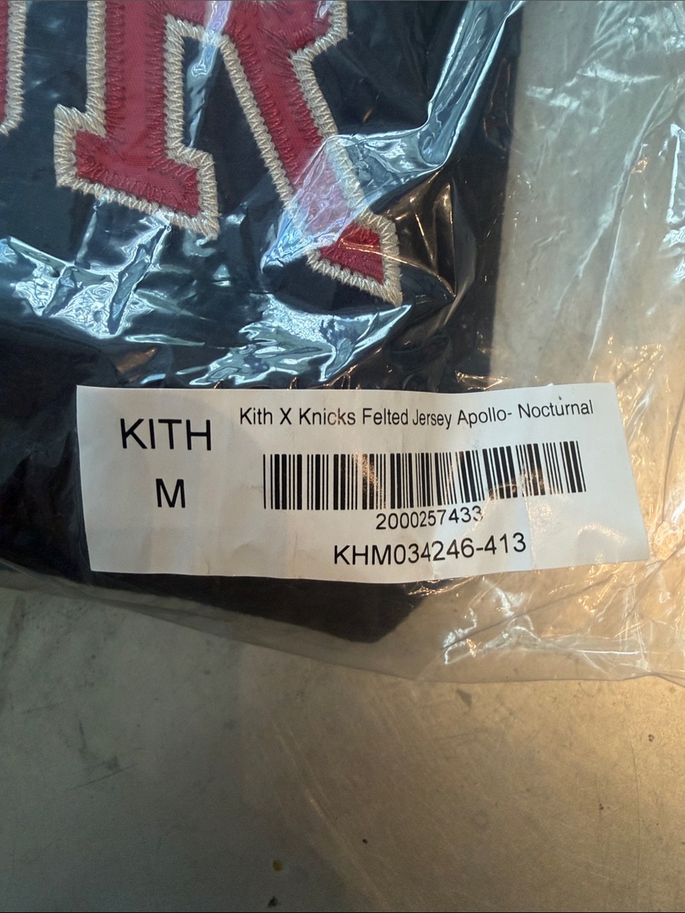 Kith Black Jacket with Red/White Lettering - Picture 5 of 5